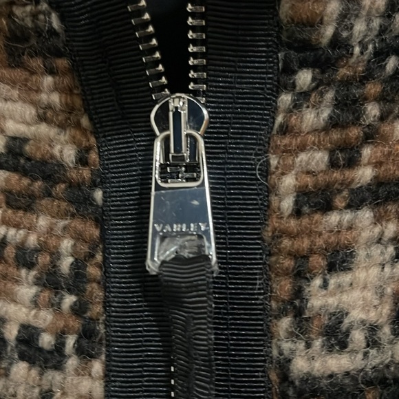 Varley Romar Jacket Brown/Black Wool Blend xl - Picture 10 of 13